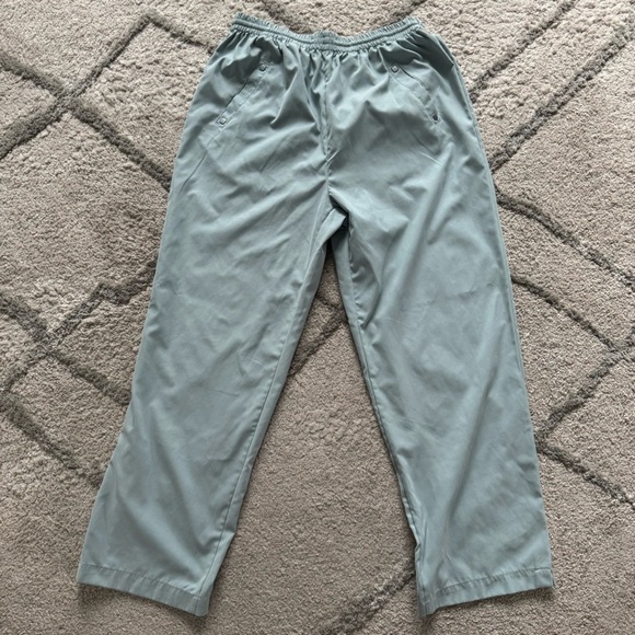 Vintage Jamie Sadock pull on straight leg pants blue high rise large - Picture 9 of 10